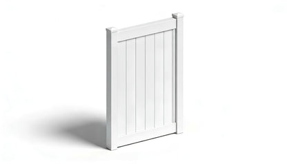 6' Tall AFC-373 Single Swing Vinyl Gate (Hinges & Latch Included)