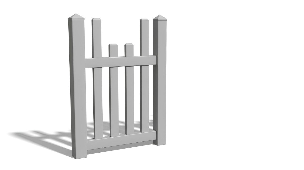 4' Tall x 3' Wide Single Swing Vinyl Gate For Vinyl Fences (AFC-97)