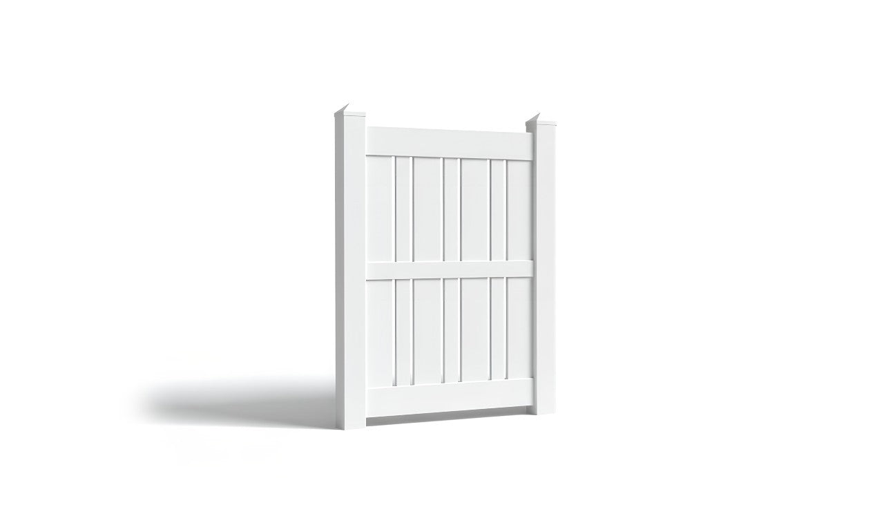 6' Tall x 3' Wide Single Swing Vinyl Gate For Vinyl Fences (AFS-23)