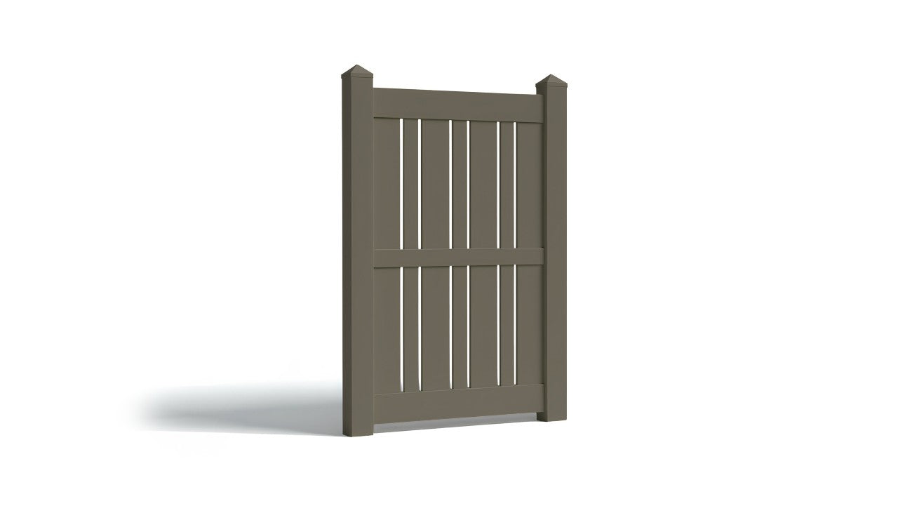 6' Tall x 4' Wide Single Swing Vinyl Gate For Vinyl Fences (AFS-23)