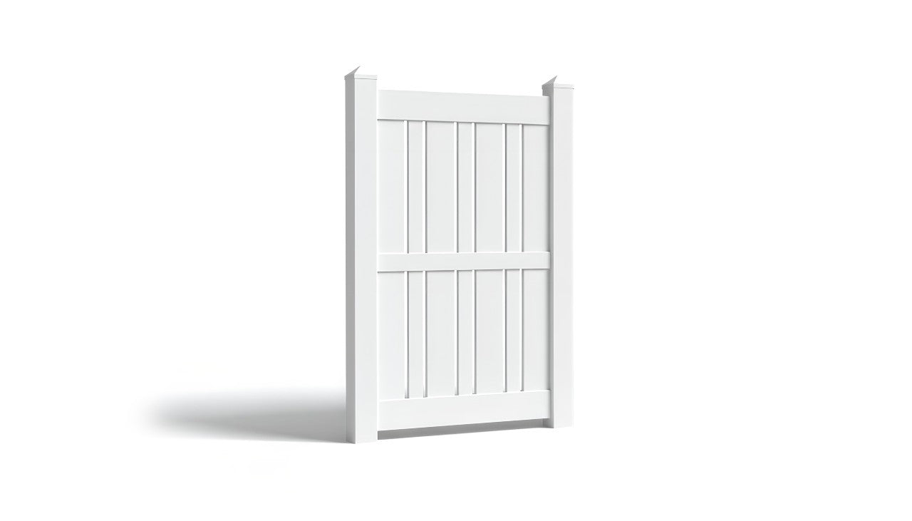 6' Tall x 4' Wide Single Swing Vinyl Gate For Vinyl Fences (AFS-23)