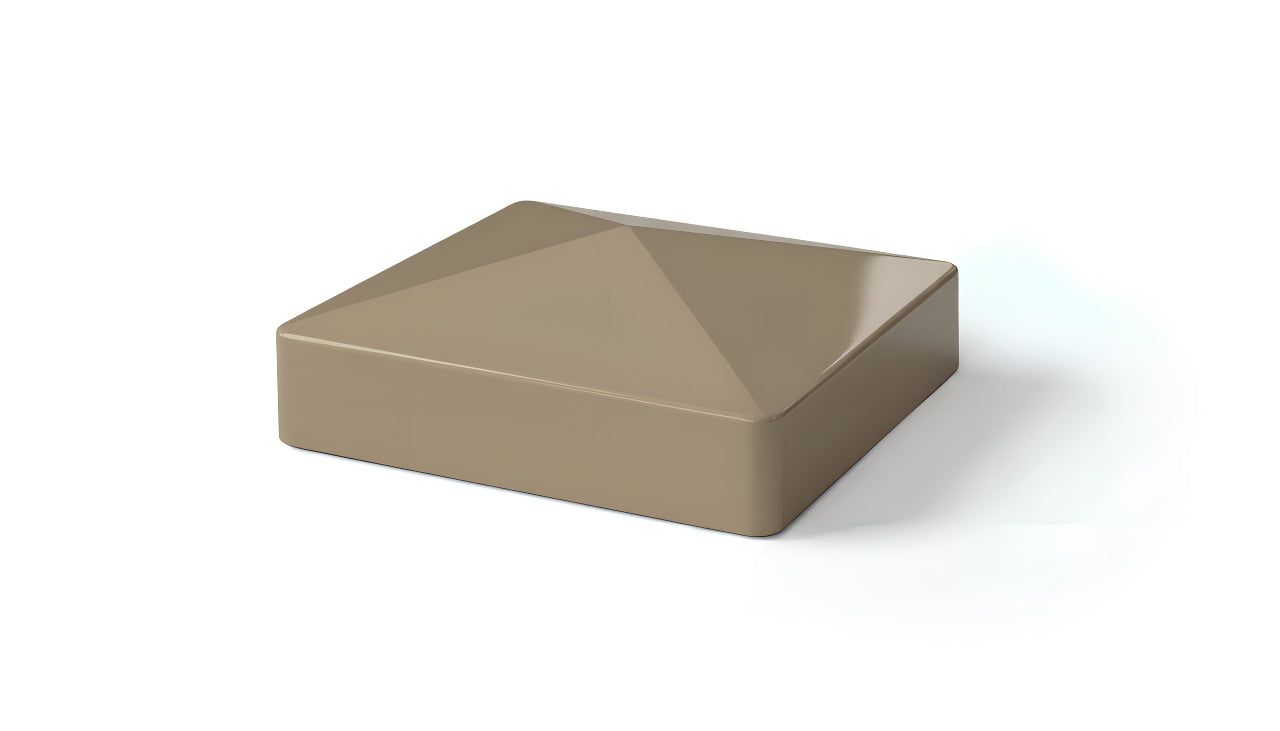 4" External Pyramid Post Cap For Vinyl Fences