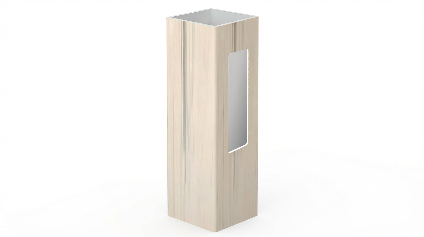 5" x 5" x 60" x .150 End Post For Vinyl Fences (AFC-302)