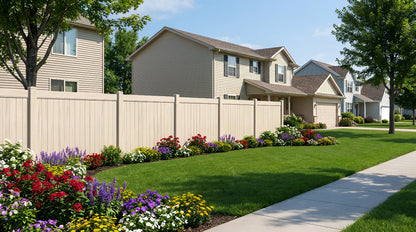 6' Tall x 8' Wide Privacy Fence Panel For Vinyl Fences (AFC-373)