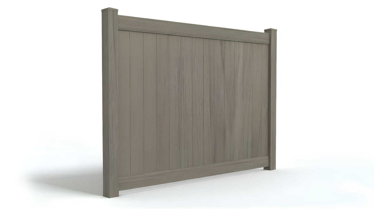 6' Tall x 8' Wide Privacy Fence Panel For Vinyl Fences (AFC-373)