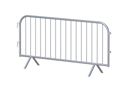 Crowd Control Barriers - 3'7.2" Tall x 7'6" Wide with 16 bars