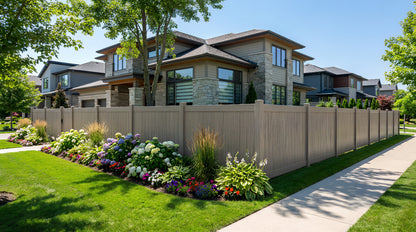 6' Tall x 8' Wide Privacy Fence Panel For Vinyl Fences (AFC-373)