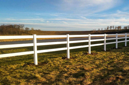 [350 Feet Of Fence] 5' Tall Ranch Rail K-19A Vinyl Complete Fence Package