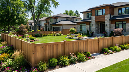 6' Tall x 8' Wide Privacy Fence Panel For Vinyl Fences (AFC-373)