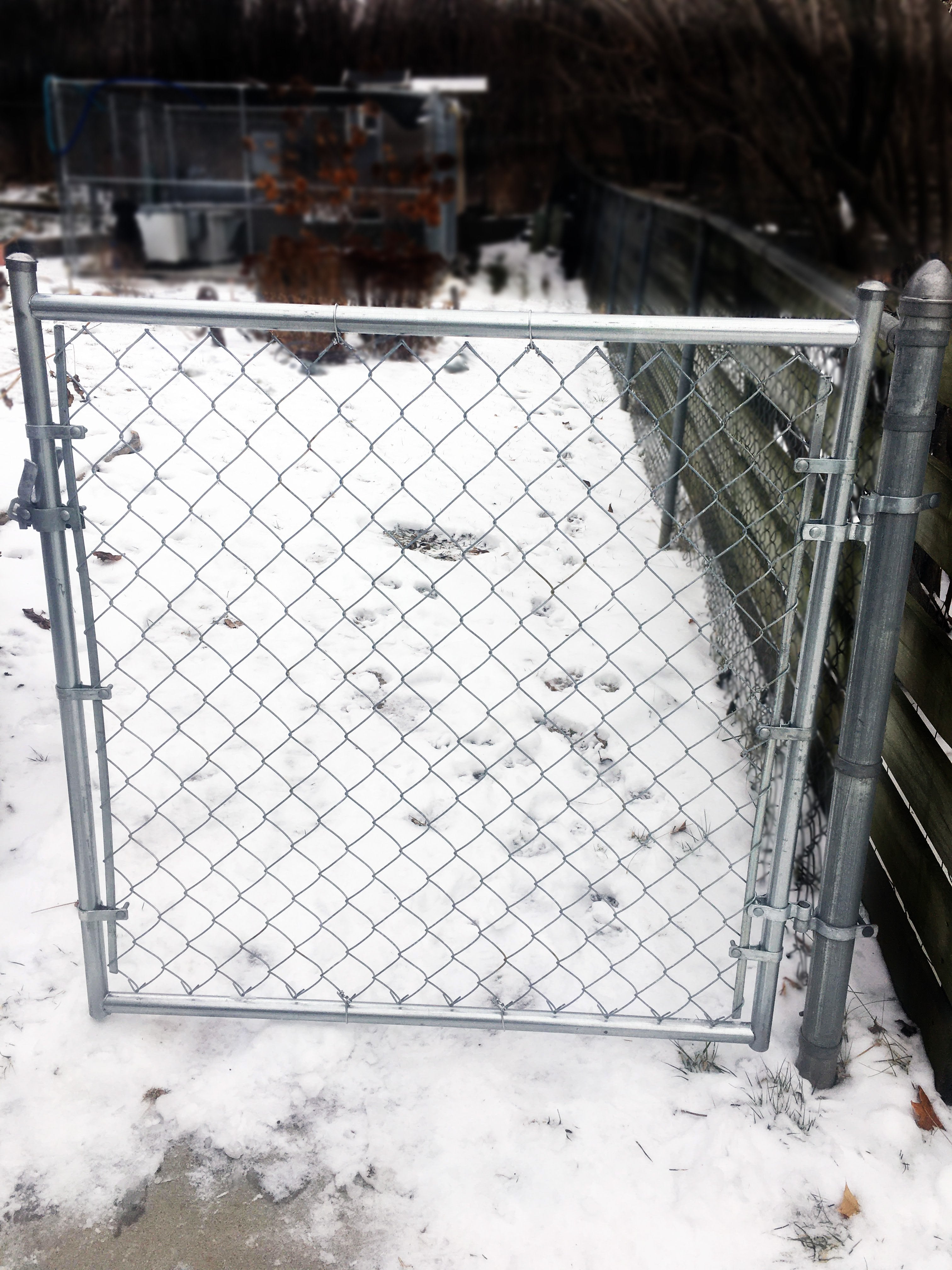 Galvanized Residential Chain Link Swing Gate Kit – Pros America's Fence ...