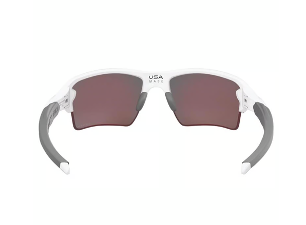 Oakley Flak Unisex White Frame Blue Lens Sunglasses