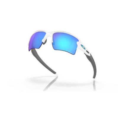 Oakley Flak Unisex White Frame Blue Lens Sunglasses