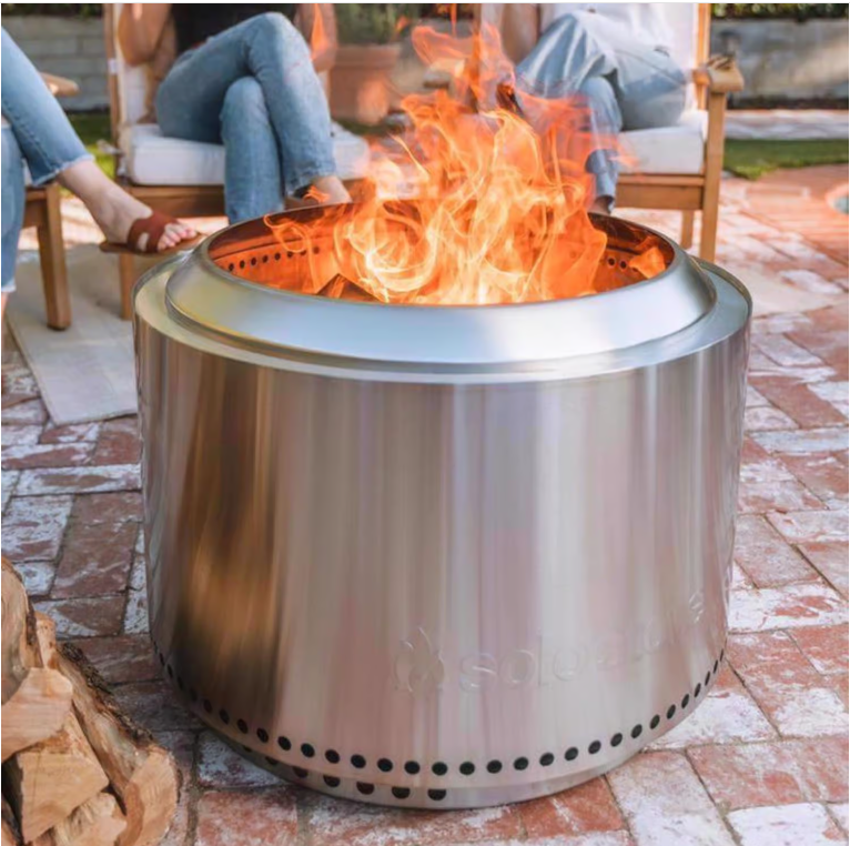 Solo Stove Yukon 2.0 27 in. W Stainless Steel Round Multi-Fuel Fire Pit with Stand