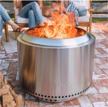 Solo Stove Yukon 2.0 27 in. W Stainless Steel Round Multi-Fuel Fire Pit with Stand