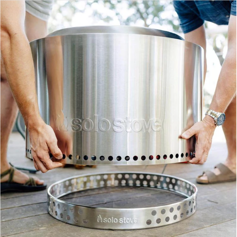 Solo Stove Yukon 2.0 27 in. W Stainless Steel Round Multi-Fuel Fire Pit with Stand