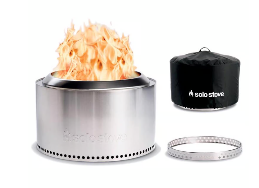 Solo Stove Canyon 30 in. W Stainless Steel Round Multi-Fuel Fire Pit with Stand