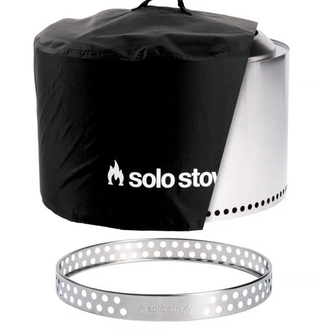 Solo Stove Canyon 30 in. W Stainless Steel Round Multi-Fuel Fire Pit with Stand