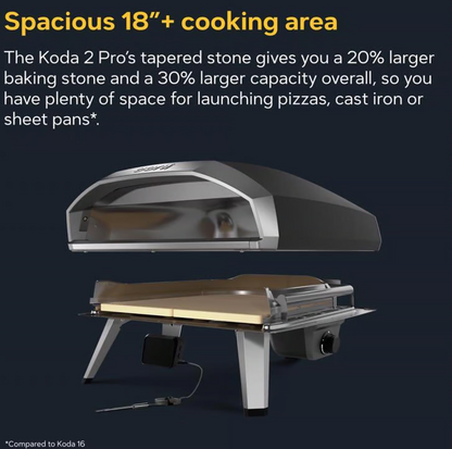 Ooni Koda 2 Pro Propane Gas Outdoor Pizza Oven Foundry Black