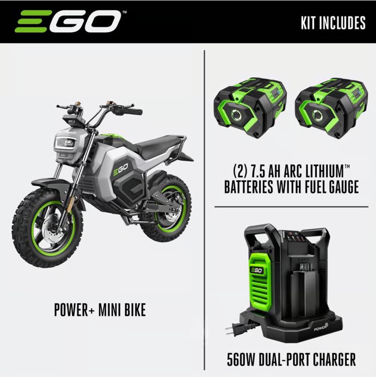 EGO Power+ Unisex Mini Bike KIT (BATTERIES & CHARGER INCLUDED)