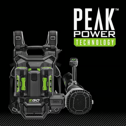 EGO Commercial LBPX8004-2 190 mph 800 CFM 56 V Battery Backpack Leaf Blower Kit (Battery & Charger) W/ (2) 6AH BATTERIES