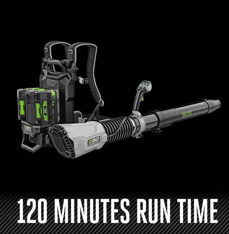 EGO Commercial LBPX8004-2 190 mph 800 CFM 56 V Battery Backpack Leaf Blower Kit (Battery & Charger) W/ (2) 6AH BATTERIES