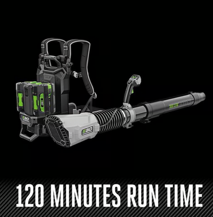 EGO Commercial LBPX8004-2 190 mph 800 CFM 56 V Battery Backpack Leaf Blower Kit (Battery & Charger) W/ (2) 6AH BATTERIES