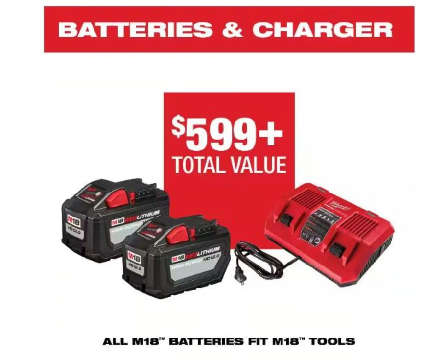 Milwaukee M18 FUEL 2823-22HD 21 in. 18 V Battery Self-Propelled Lawn Mower Kit (Battery & Charger)