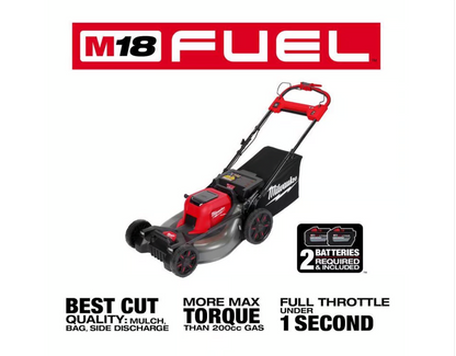 Milwaukee M18 FUEL 2823-22HD 21 in. 18 V Battery Self-Propelled Lawn Mower Kit (Battery & Charger)