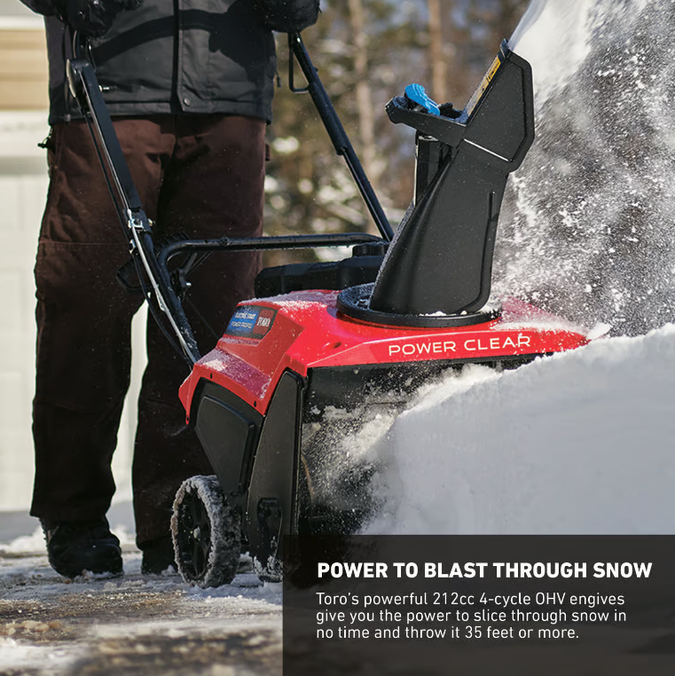 Toro Power Clear 21 in. 212 cc Single Stage Gas Snow Blower Electric Start