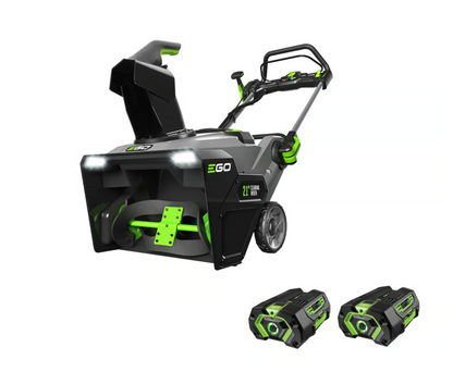 EGO Power+ Peak Power SNT2102 21 in. Single stage 56 V Battery Snow Blower Kit (Battery & Charger) W/ TWO 5.0 AH BATTERIES
