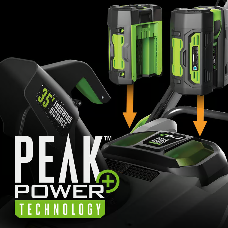 EGO Power+ Peak Power SNT2102 21 in. Single stage 56 V Battery Snow Blower Kit (Battery & Charger) W/ TWO 5.0 AH BATTERIES
