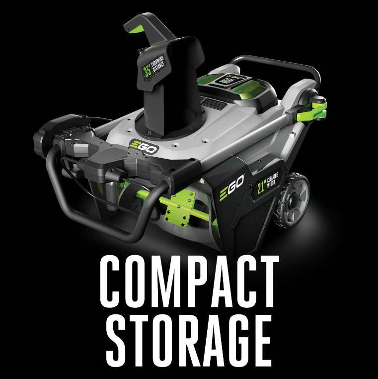 EGO Power+ Peak Power SNT2102 21 in. Single stage 56 V Battery Snow Blower Kit (Battery & Charger) W/ TWO 5.0 AH BATTERIES
