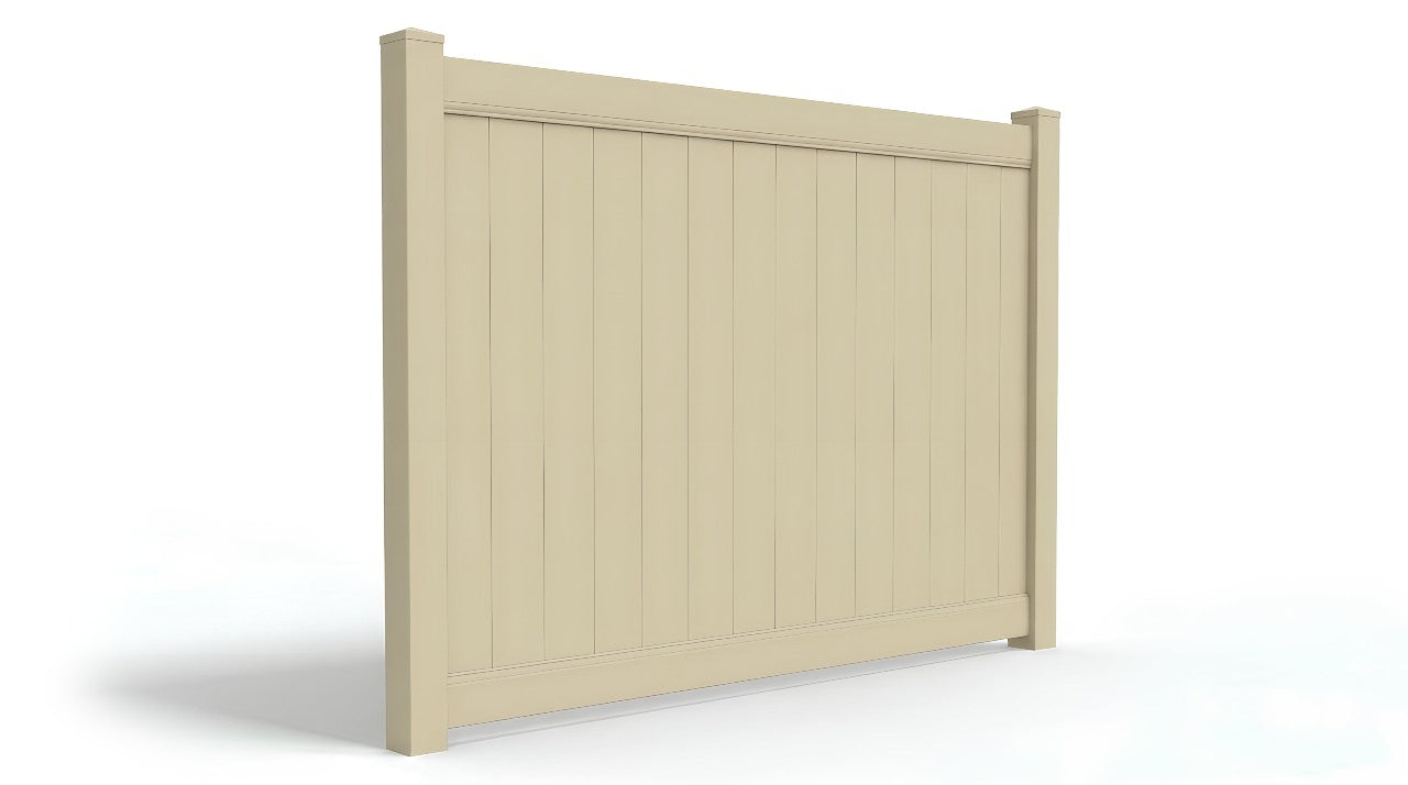 6' Tall x 8' Wide Privacy Fence Panel For Vinyl Fences (AFC-373)