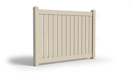 6' Tall x 8' Wide Semi-Privacy Fence Panel w/ 5-1/2" Rail For Vinyl Fences (AFC-C62)