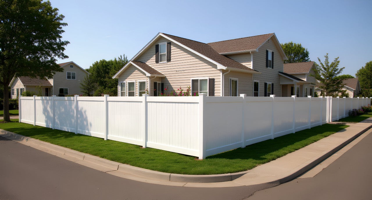 6' Tall x 8' Wide Privacy Fence Panel For Vinyl Fences (AFC-373)