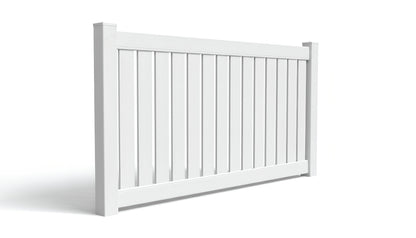 5' Tall x 8' Wide Semi-Privacy Fence Panel w/ 5-1/2" Rail For Vinyl Fences (AFC-C32)