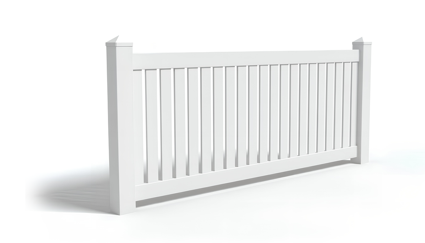 3' Tall x 6' Wide Closed Picket Fence Panel w/ 3" Gap For Vinyl Fences (AFC-16)