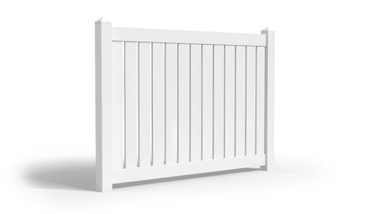 5' Tall x 8' Wide Semi-Privacy Fence Panel For Vinyl Fences (AFC-006)