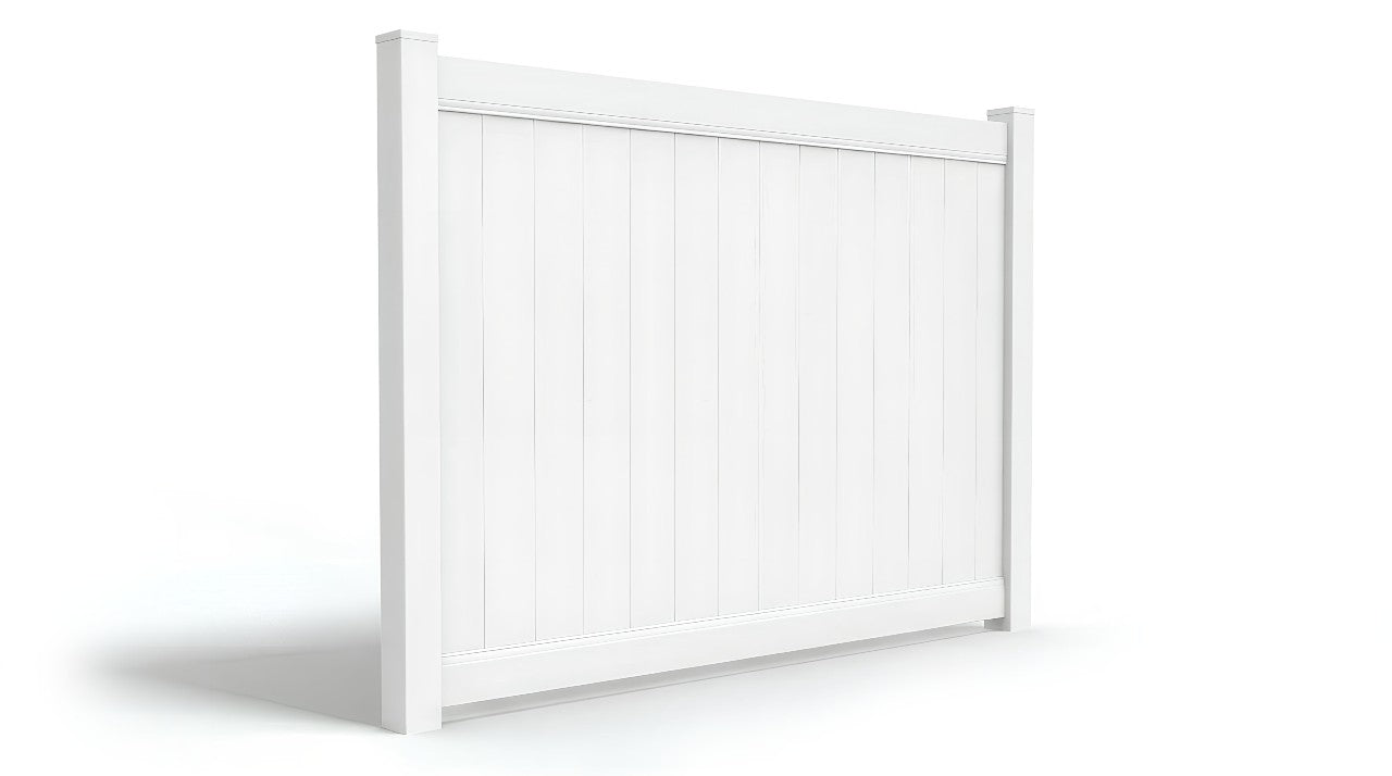 6' Tall x 8' Wide Privacy Fence Panel For Vinyl Fences (AFC-373)