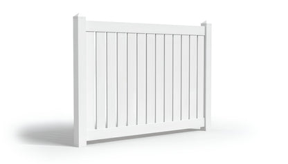 6' Tall x 8' Wide Semi-Privacy Fence Panel w/ 5-1/2" Rail For Vinyl Fences (AFC-C62)