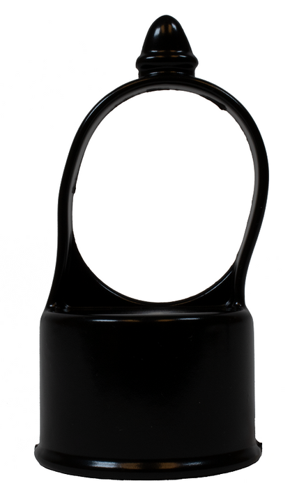 1-5/8" x 1-3/8" Black Aluminum Line Loop Top For Chain Link Fences