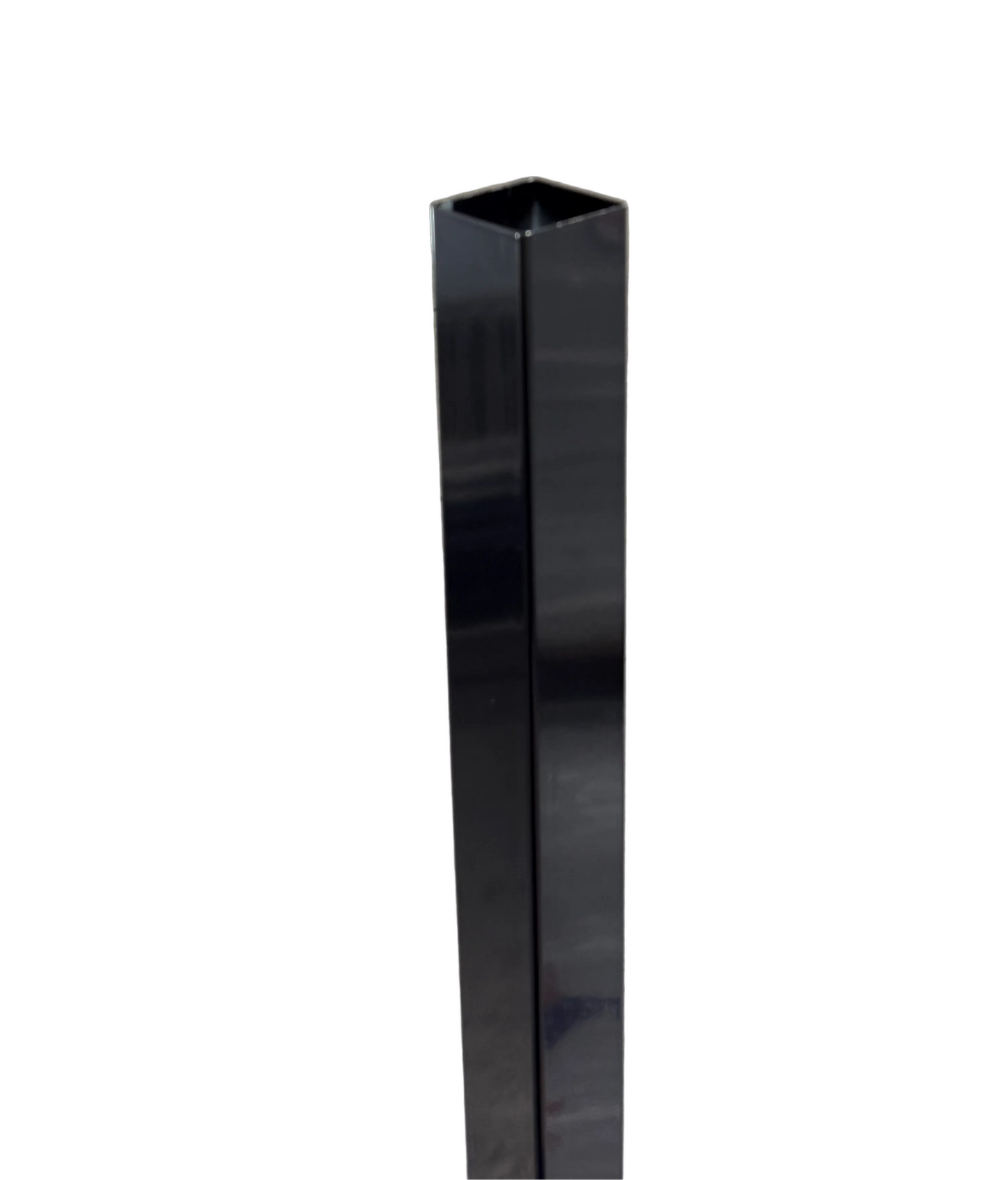 4" Sq. x 24' long 11-gauge Black Post for Ornamental Steel/Iron Fences