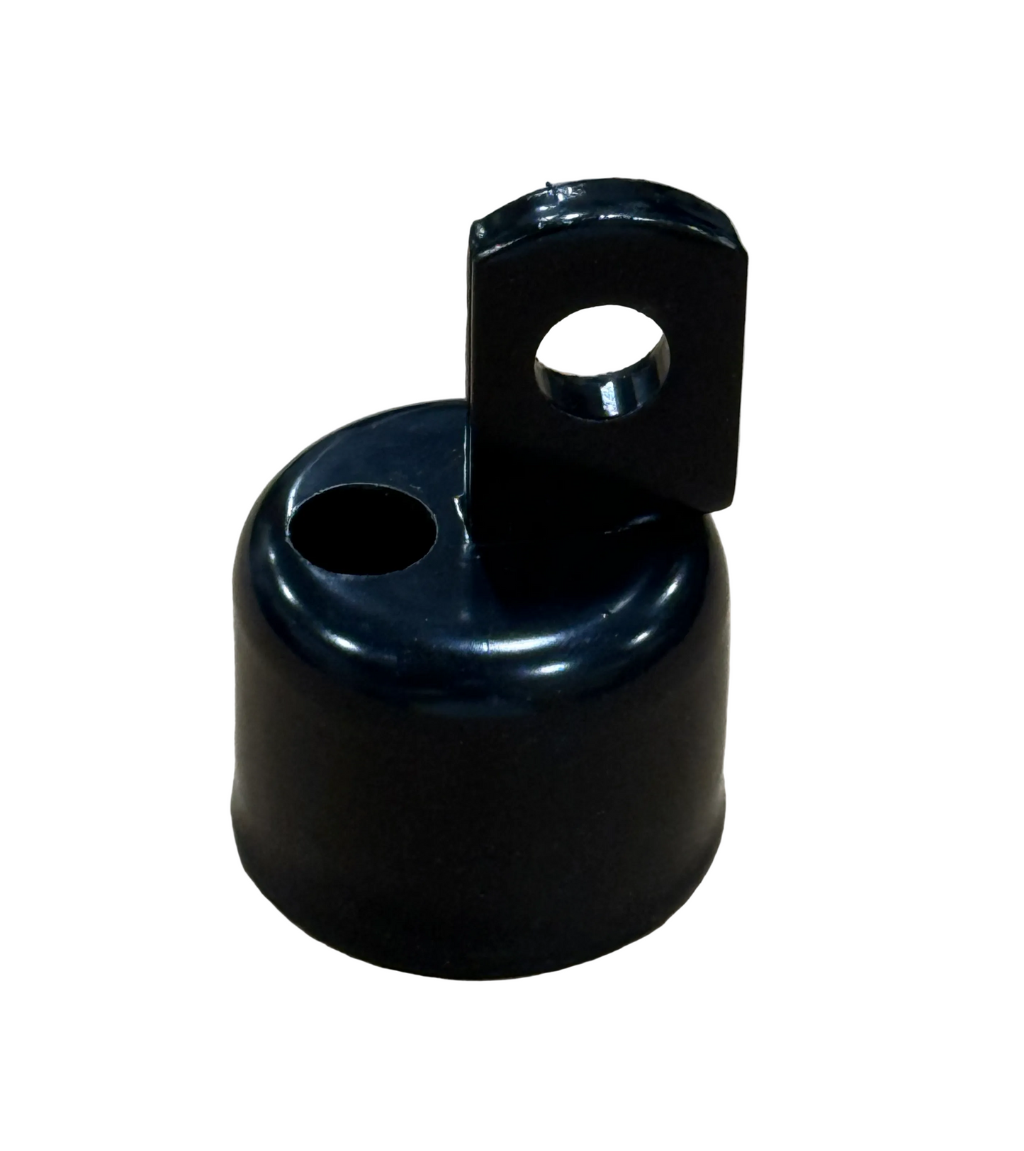 1-5/8" Black Steel Combo Rail End for Chain Link Fences