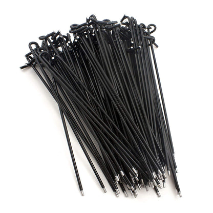 9-1/2" x 9-gauge Black Vinyl Coated Aluminum Wire Ties "#17 Black" (Bag of 100) for Chain Link Fences