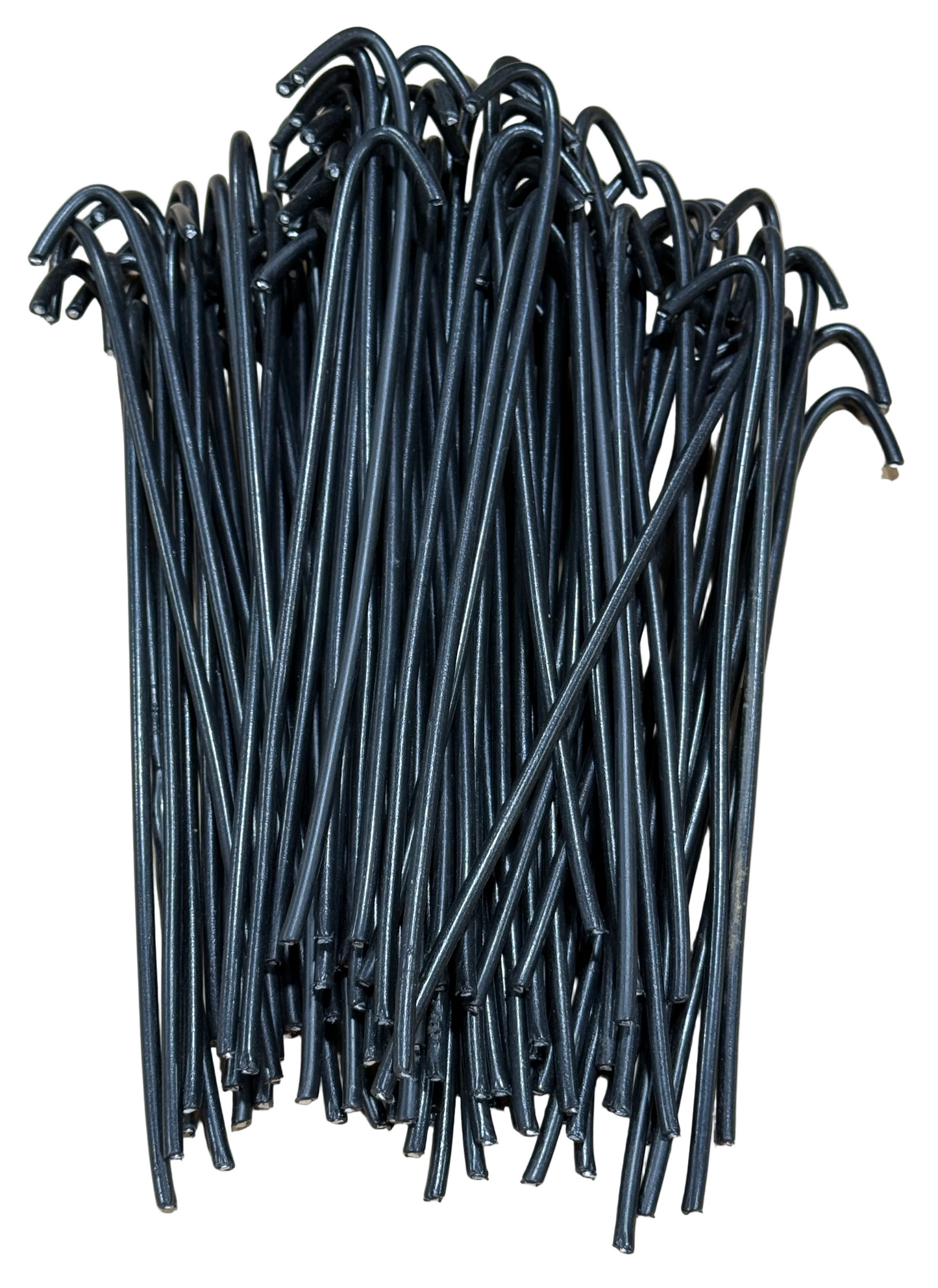 8-1/4" x 9-gauge Black Vinyl Coated Aluminum Wire Ties "#16 Black" (Bag of 100) for Chain Link Fences