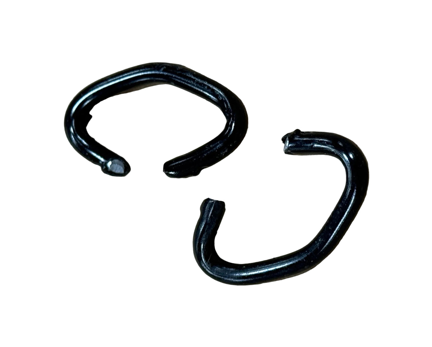 9-gauge Black Hog Rings (1 LB) for Chain Link Fences
