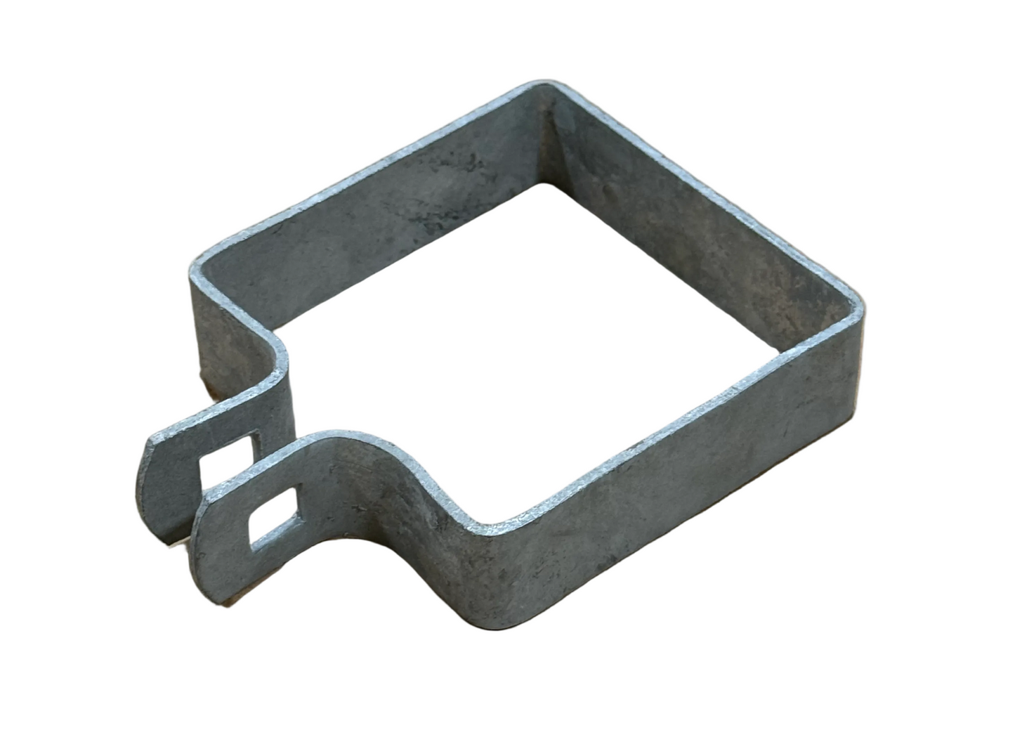 4" Square Galvanized End Band for Chain Link Fences