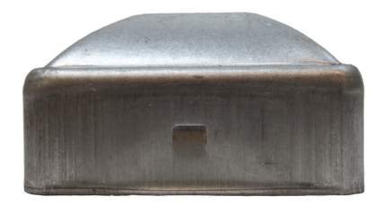 3" Square Galvanized Steel Terminal Cap for Chain Link Fences
