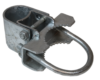4" x 1-5/8" to 2" Galvanized Bulldog Hinge for Chain Link Fences
