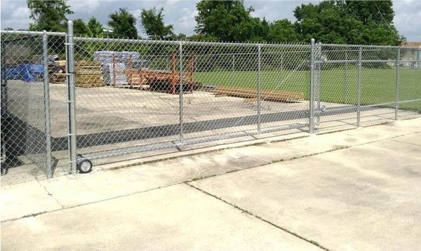 Galvanized Chain Link Rolling Gate – Pros America's Fence Store